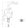 Гейзер Lux смеситель для кухни с подключением к фильтру с питьевой водой